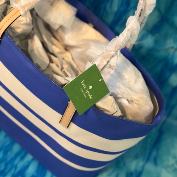 Kate Spade ♠️ 
HAWTHORNE LANE RYAN STRIPE TOTE - Picture 7 of 8